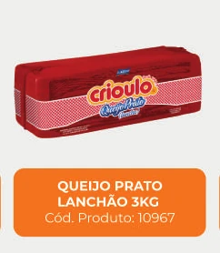 Imagem do produto Queijo prato lanchão, código 10967, proveniente do catálogo MisterMix