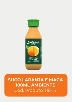 Imagem de catálogo do produto Suco de laranja e maçã 180 mL ambiente, código 11844