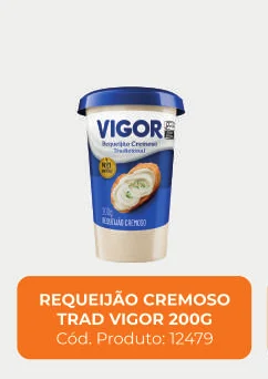 Imagem de catálogo do produto Requeijão cremoso tradicional 200 g, código 12479