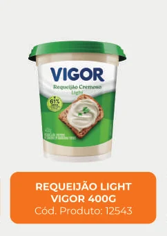 Imagem de catálogo do produto Requeijão light 400 g, código 12543