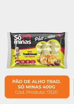 Imagem de catálogo do produto Pão de alho tradicional Só Minas 400 g, código 13120